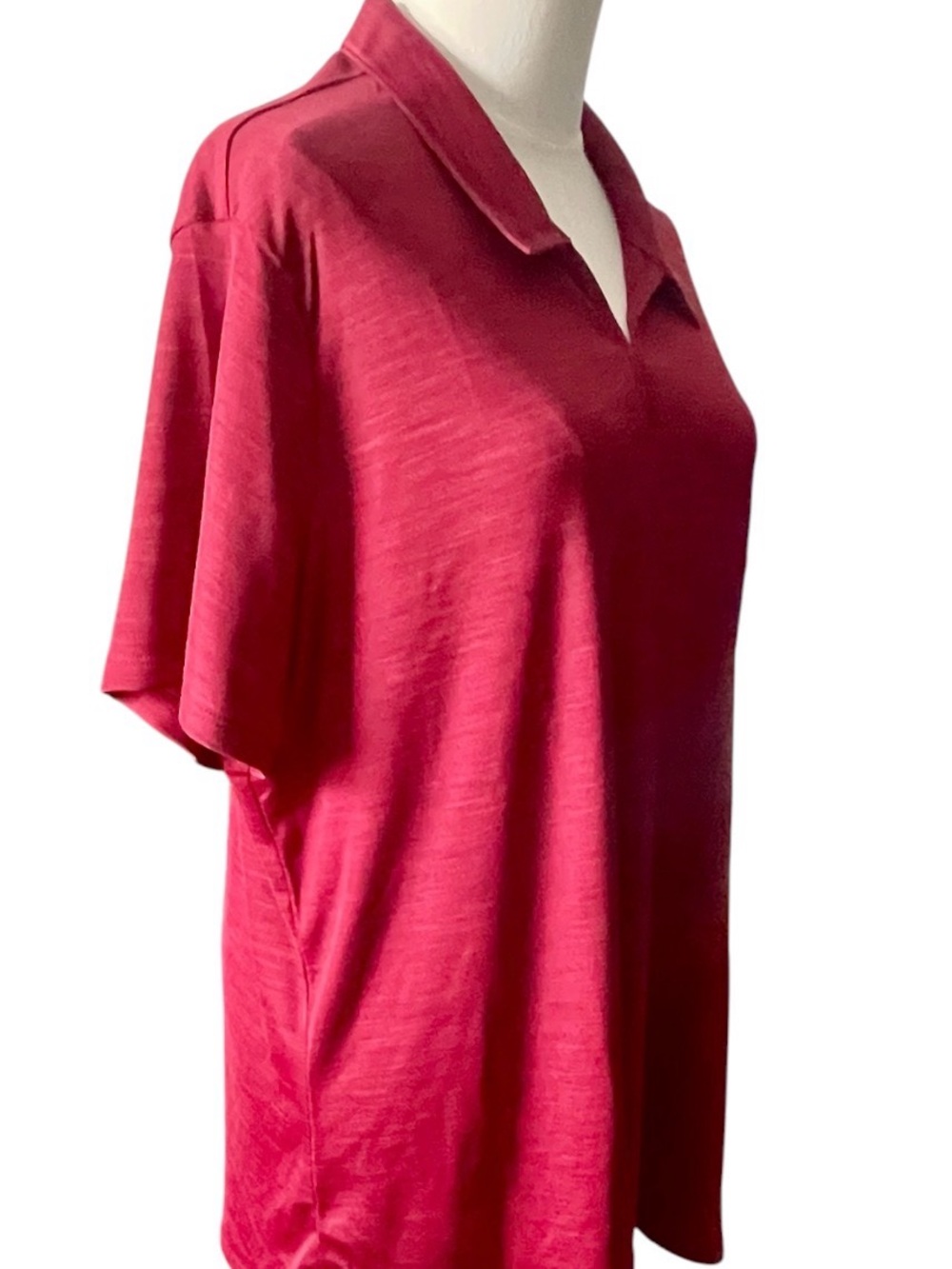 Adidas Women’s A403 Mélange Golf Polo 2XL NWT Burgundy - Picture 5 of 12